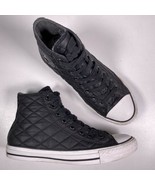 Converse All Star Chuck Taylor Black Quilted Lined Unisex Women’s 9 Men&#39;s 7 - $58.39 CAD