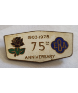 1903 - 1978 ENGLISH BOWLING 75TH ANNIVERSARY EBA LAPEL PIN WEAR VINTAGE ... - $34.21 CAD