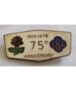 1903 - 1978 ENGLISH BOWLING 75TH ANNIVERSARY EBA LAPEL PIN WEAR VINTAGE ... - £19.65 GBP