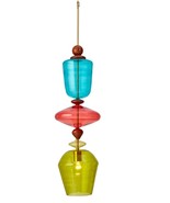 Multicolor pendant glass light- Blown Glass - $294.05 CAD