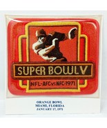SUPER BOWL V Baltimore Colts Dallas Cowboys NFL Patch Chuck Howley MVP - $12.95