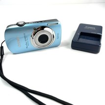 Canon PowerShot SD960 IS Digital Elph Blue 12.1MP Optical Zoom charger + SD Card - $129.43