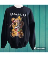 3Forty Medium Unisex Sweatshirt &quot;FRENEMIES&quot; Bear Cali-klyn Urban Streetwear - £11.14 GBP