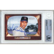 Al Leiter New York Mets Auto 2004 Bowman Heritage #195 Signed BAS Auth Slab NY - £62.92 GBP