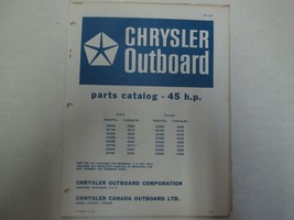 1971 Chrysler Outboard 45 HP Parts Catalog Manual Factory OEM OB 1481 *** - $9.99