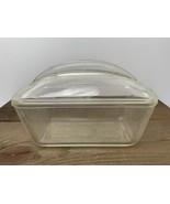 Vintage 50s Westinghouse Refrigerator Clear Glass Dish Loaf Pan 5x9 Fin ... - $34.60