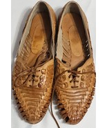 Vintage Devon Park Woven Leather Lace Up Huarache Sandals Womens Size 6.5 - $21.88 CAD