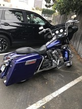 Deep Cobalt Blue stretch saddlebags4 Inch Stretched hardware 4 Harley Da... - $7,525.82 MXN