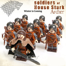 10pcs/set Eddard Stark Archer House Stark Soldiers Game of Thrones Minifigures - £16.43 GBP