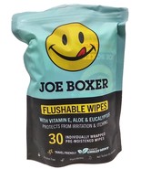 JOE BOXER FACE &amp; BODY FLUSHABLE WIPES 30 Count New SEALED - $13.87 CAD