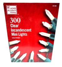 NEW!!  300-Light Clear Incandescent Mini Lights- green wired - £15.71 GBP