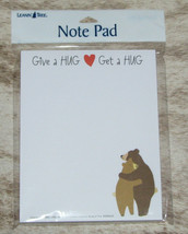 LEANIN TREE Give a Hug Get a Hug~Note Pad 60 sheets~#63137~Artist LaRoch... - £6.18 GBP