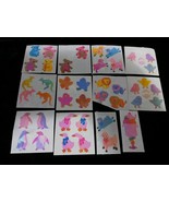 Vintage 1980s Sandylion Pearlized Koala Lion Kangaroo Sundae 12pc Sticke... - $277.20