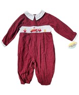 Vintage Carriage Boutique by Friedknit Creations Hand Smocked Plaid Romp... - $948.84 MXN
