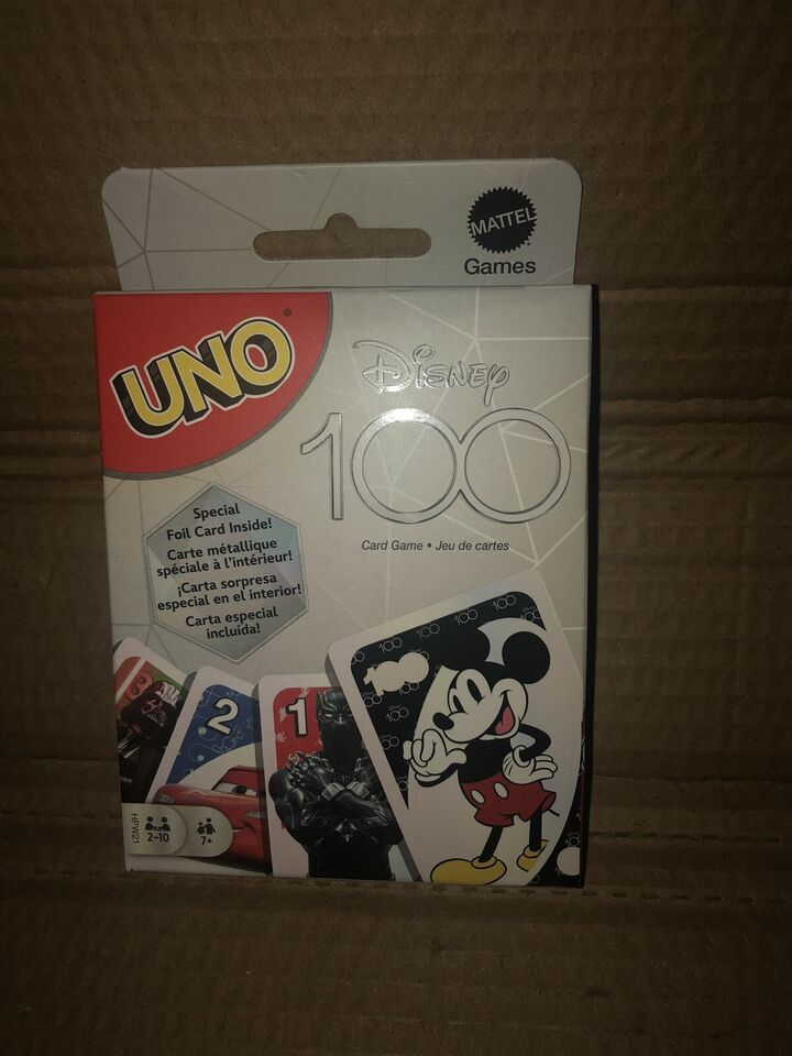 Mattel Uno 100 Years of Disney