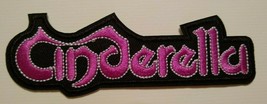Cinderella~Hair Metal~Embroidered Patch~4 3/4&quot; x 1 1/2&quot;~Iron or Sew On~Q... - £3.66 GBP