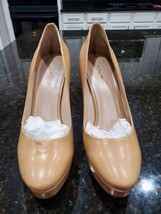 Nine West Nude Women&#39;s Patent Leather Closed Toe High Heeled Shoes Size ... - £23.49 GBP