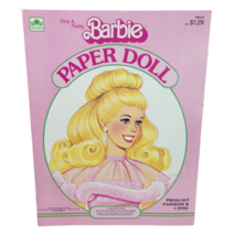 Vintage 1983 Pink Pretty Barbie Paper Doll Mattel Book Never Used Golden PRE-CUT - $33.25