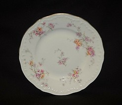 Helene by Haviland 6-1/4&quot; Bread &amp; Butter Plate Yellow &amp; Pink Roses New York USA - £7.77 GBP
