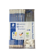 STAEDTLER Pencil Set 101 Piece Includes 50 Pencils 50 Eraser Caps 1Sharp... - £10.66 GBP