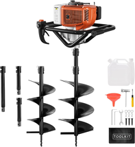  Post Hole Digger, Gas Powered Earth Digger with 2 Auger Drill Bits(6&quot; &amp;... - $8,564.79 MXN