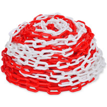 30 m Plastic Warning Chain Red and White - £22.90 GBP