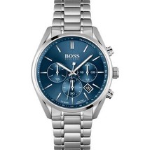 HB1513818 Hugo Boss Men’s Chronograph Stainless Steel Blue Dial 44mm Watch - £101.35 GBP