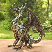 Zaer Ltd. Metal Dragon Statue Decoration (High Wings, Tail Up) - £191.27 GBP+