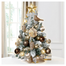 2ft Mini Christmas Tree with Light Artificial Small Tabletop Woodland Christmas  - $60.01