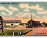 Main Gate Camp Claiborne Louisiana LA UNP Linen Postcard R25 - $5.31