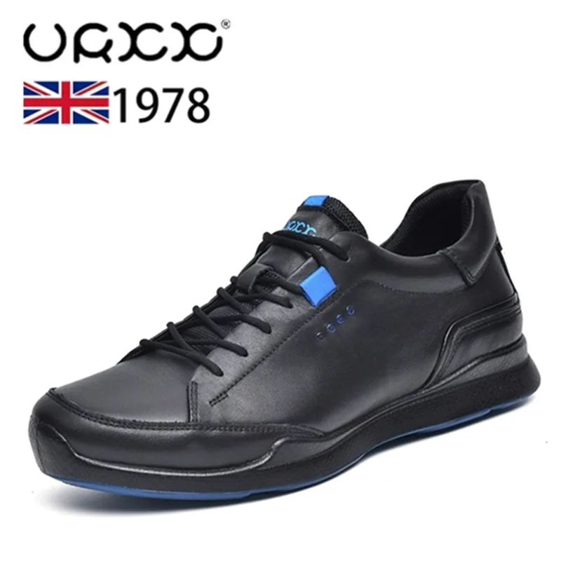 High-end Genuine Leather Men Shoes Outdoor Casual Sneakers Shoes Non-Sli... - $121.44