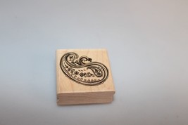 Stampabilities Paisley D1104 Rubber Stamp Wood Mount - £4.65 GBP