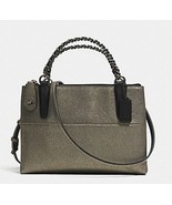COACH F33619 Mini Turnlock Borough Bag w/ Chain, Metallic Leather w/Dust... - $259.21 CAD