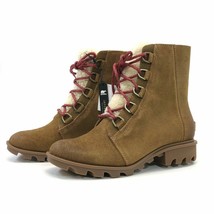 Sorel Women&#39;s Phoenix Short Cozy Leather Lugged Sole Winter Snow Boots Sz 6 NIB - £175.73 GBP