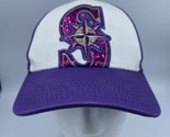 Youth Seattle Mariners New Era Hat Purple Bedazzled Sparkle Baseball Cap... - £8.46 GBP