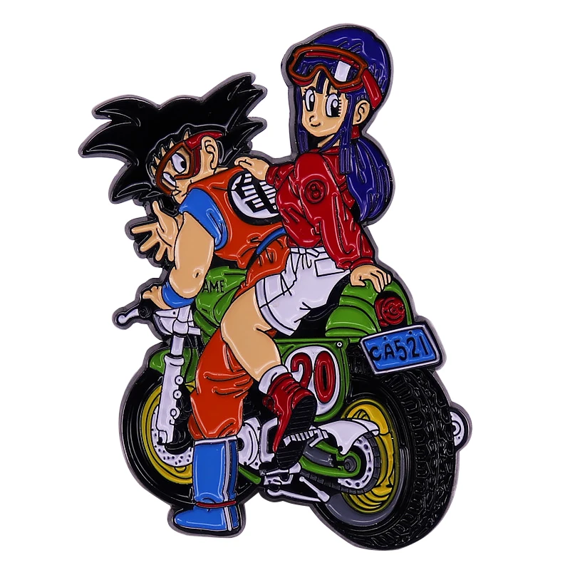 Dragon Ball Goku Enamel Pins Badges Women&#39;s Brooches for Clothes Lapel Pins for - £8.57 GBP