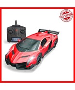 Lamborghini Veneno RC Car with Glowing Headlights for Exciting Racing Fun - $697.32 MXN