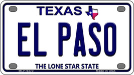 El Paso Texas Novelty Mini Metal License Plate Tag - £11.81 GBP