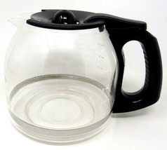 12 Cup Mr Coffee Glass Replacement Pot Carafe Maker Black Lid Model DW12-A01 - £10.00 GBP