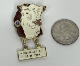 1980 Lions Club Lapel Pin Morrisville NY 20-YI - $354.71 MXN