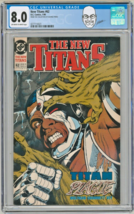 George Perez Collection Copy ~ CGC 8.0 New Titans #62 / Pérez Cover &amp; Art - $98.99