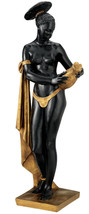 African Negresse Black Nude Female Girl Sculpture Statue - £77.89 GBP