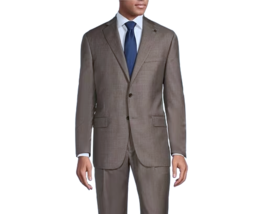 Hart Schaffner Marx Brown Wool Notch Lapel Suit Jacket $435 - £51.13 GBP