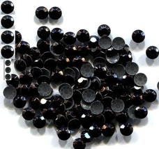 RHINESTUDS Faceted Metal 3mm Hot Fix  BLACK   2 Gross  288 Pieces - $110.04 MXN