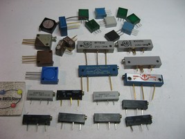 Trimmer Potentiometer Assorted Types and Values Grab-Bag - Used Pulls Qt... - $7.59