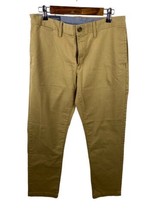 Wallin &amp; Bros Pants Mens Size 33x30 Tan Chino Dress Straight Leg Cotton ... - £21.66 GBP