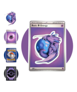 Fantasy Vinyl Sticker (FF41): Purple Dragon with Psychic Energy Card - $9.90