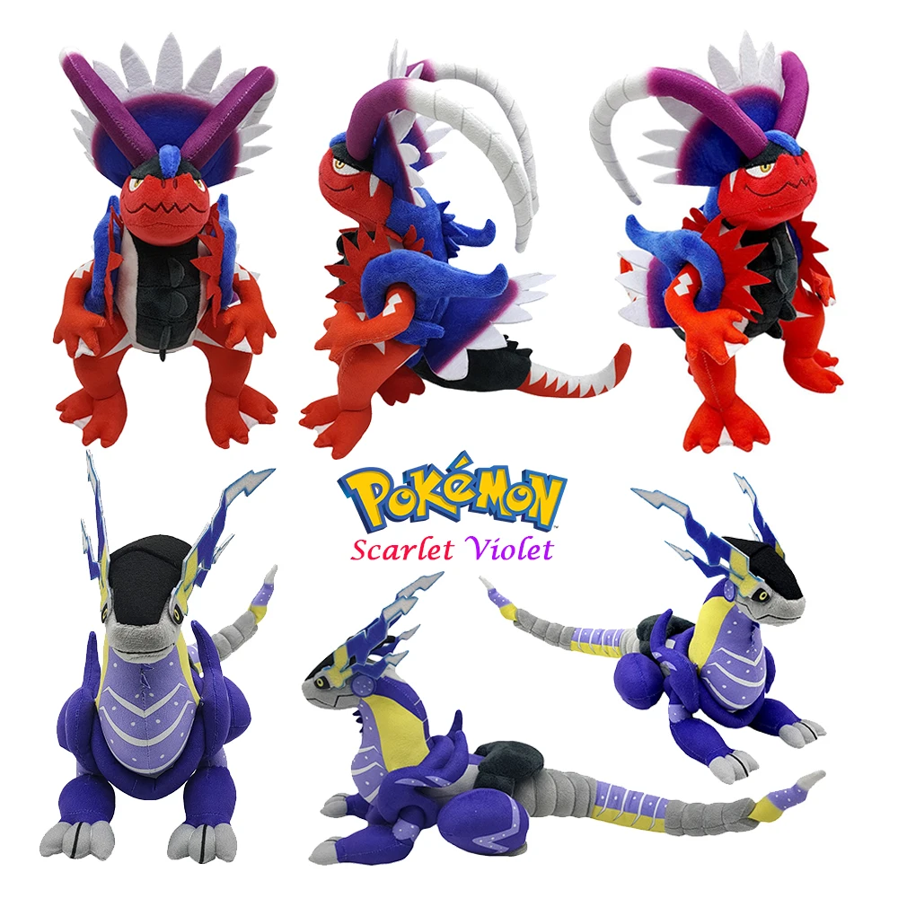 Pokemon Miraidon Koraidon Plush Toy Pokémon Scarlet and Violet Fuecoco Q... - $14.53+