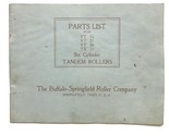 Vtg 1920s Buffalo Springfield Tandem Steam Roller Parts List Catalog - $69.25