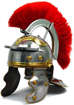 Roman Officer Centurion Historical Helmet Armor 18G Steel Roman Helmet Rustic Vi - £79.58 GBP